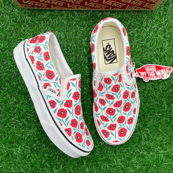 Vans Classic Slip On Flowers True White - Picture 3 of 7